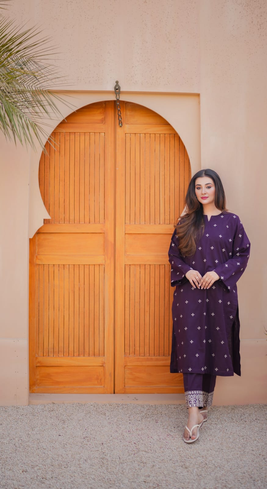 ZAFA LAWN EMB CO-ORD SET