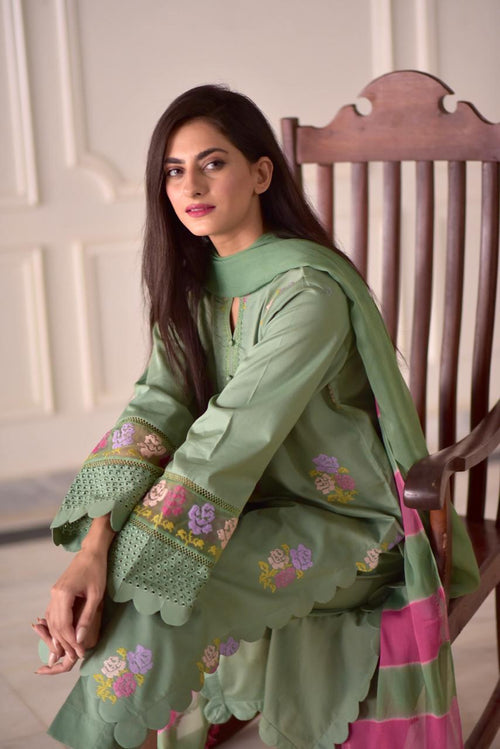 EID SPECIAL BLOSSOM LUXURY COTTON 3PC
