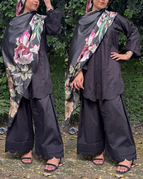BATOOL 3PC ( FARSHI SHALWAR)