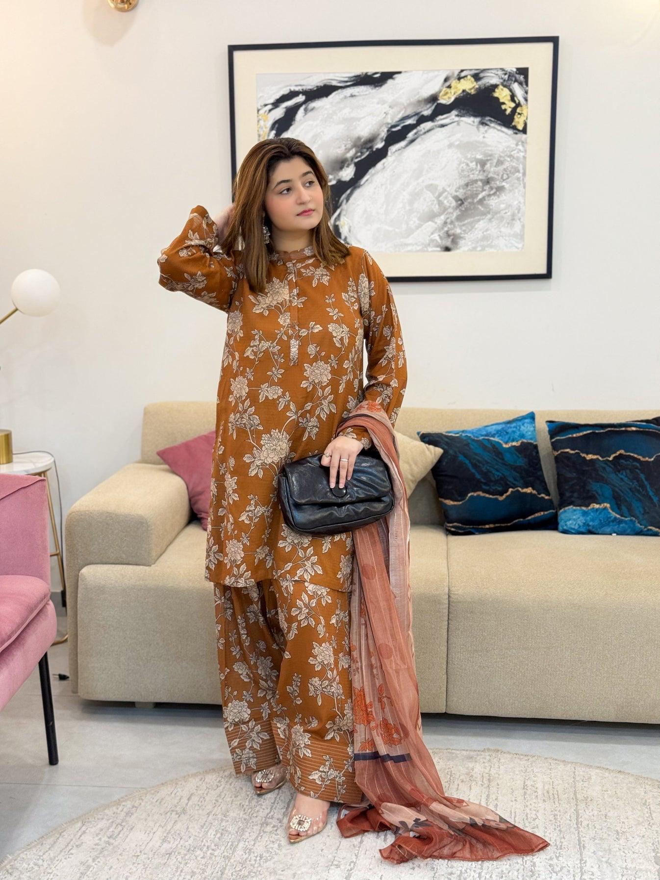 MEENA DIGITAL 3PC ( FARSHI SHALWAR )