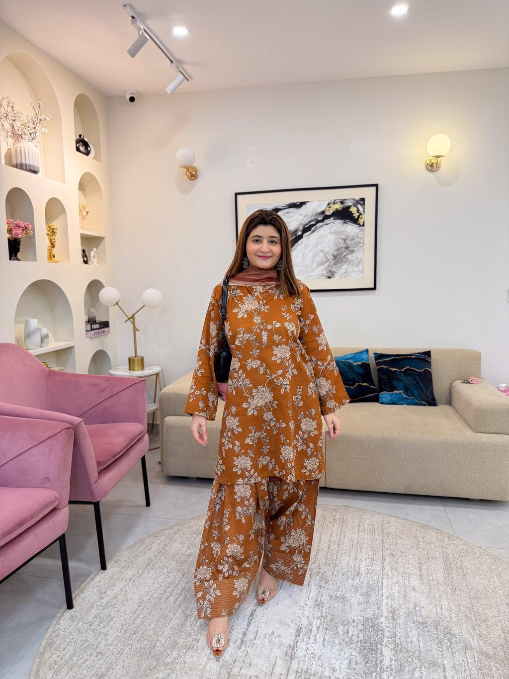 MEENA DIGITAL 3PC ( FARSHI SHALWAR )