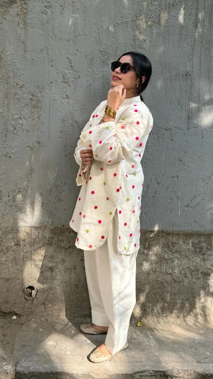 HEER EMB CORD SET ( FARSHI SHALWAR )